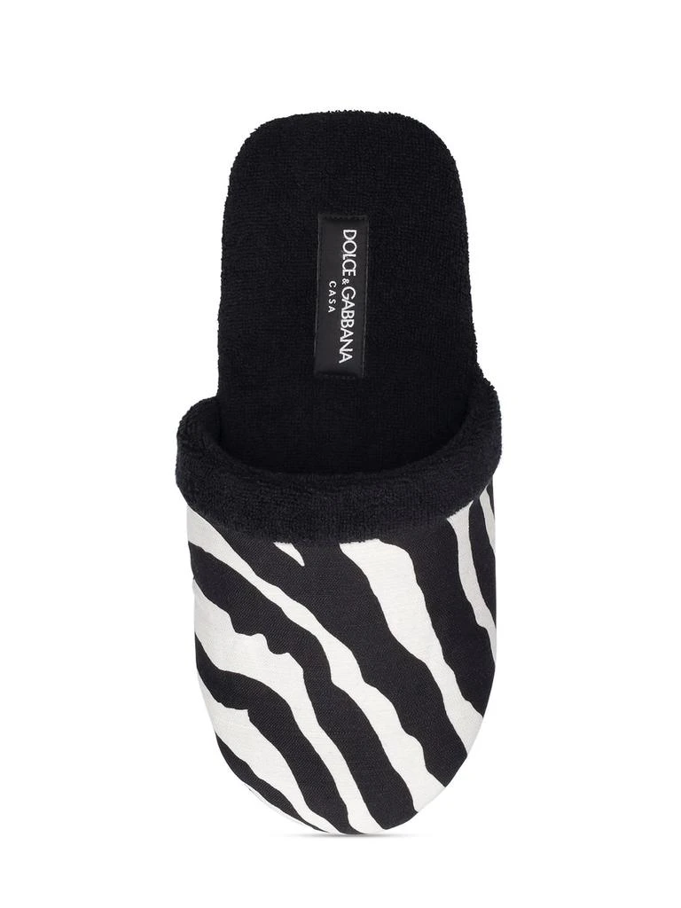 Dolce & Gabbana Zebra Slippers 3