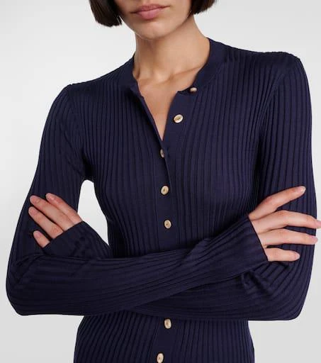 Jil Sander Ribbed-knit silk cardigan 4