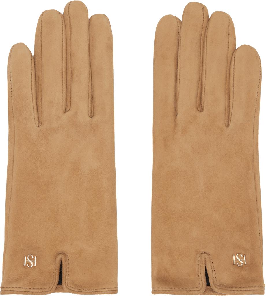 Handsome Stockholm Beige Essentials Suede Gloves