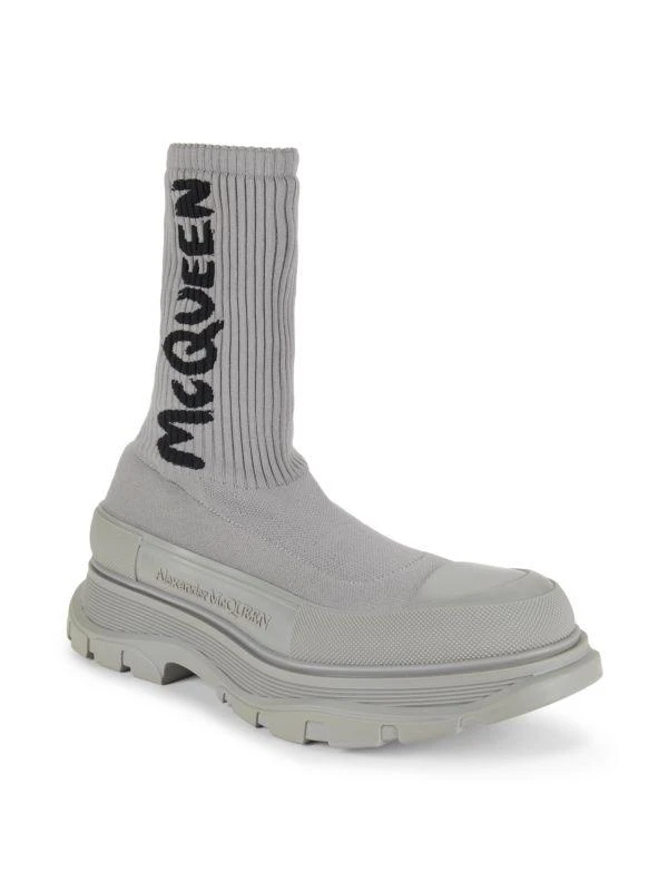Alexander McQueen Logo Sock Boots 2