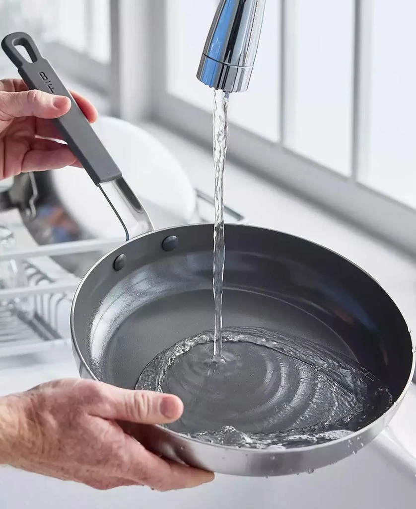 Greenpan X Bobby Flay Nonstick Stainless Steel 12" Frypan with Lid 9