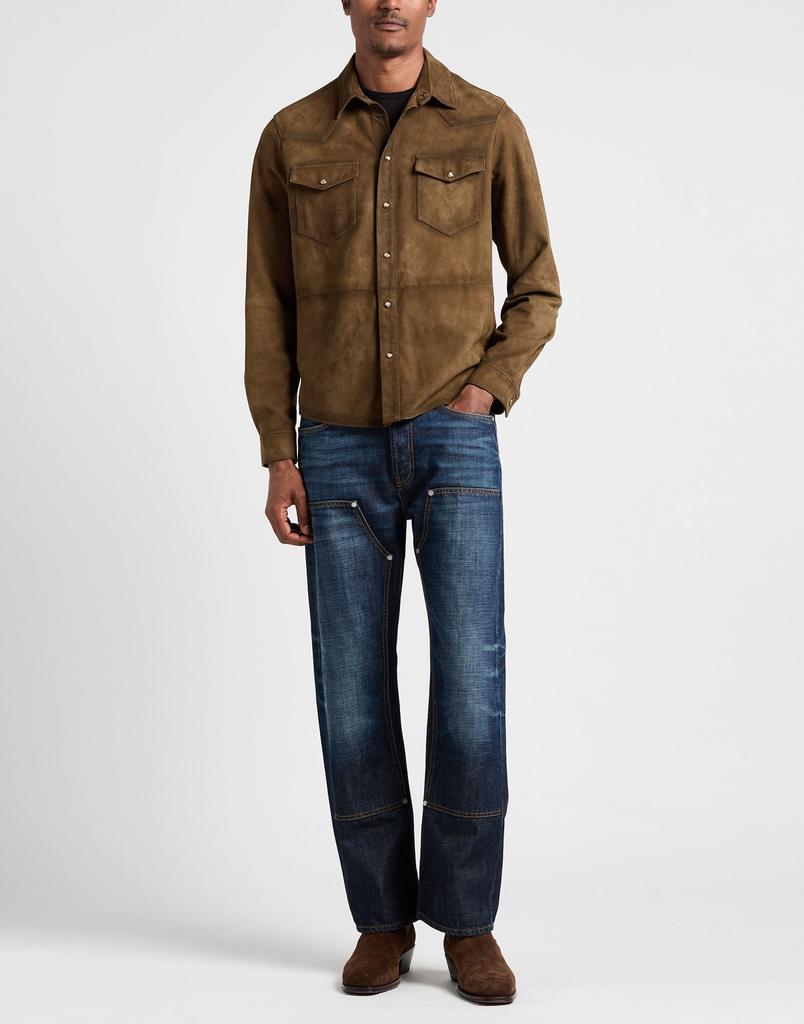 THE JACK LEATHERS Solid color shirt