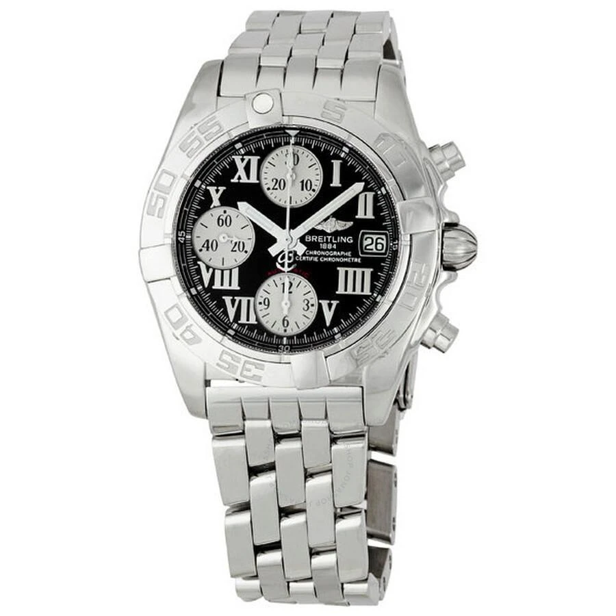 Breitling Pre-owned Breitling Chrono Galactic Chronograph Automatic Chronometer Black Dial Men's Watch A13358L2/B7