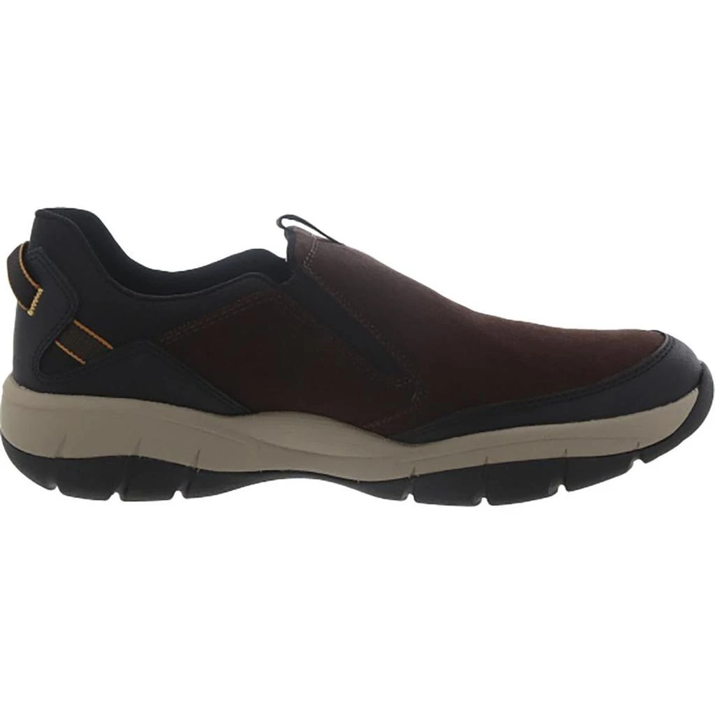 Cloudsteppers by Clarks Ervin Low Mens Faux Suede Laceless Casual And Fashion Sneakers 5
