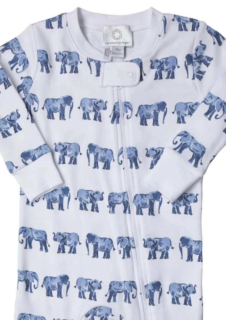 THE PROPER PEONY The Proper Peony - Baby
s Elephant Zipper Pajama 2