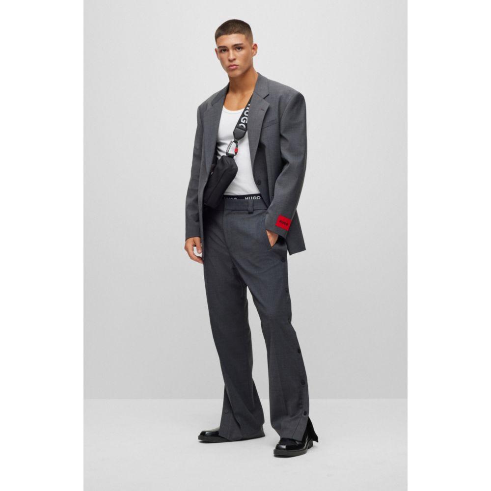 Hugo Boss Oversized-fit jacket in performance-stretch fabric
