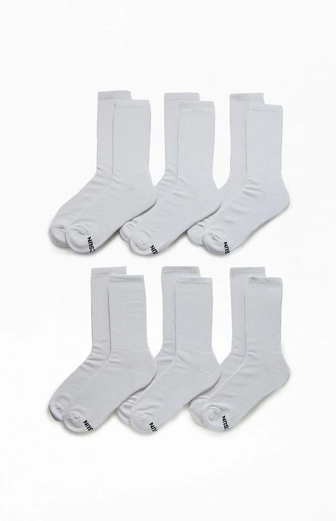 PacSun 6 Pack Basic Crew Socks 1