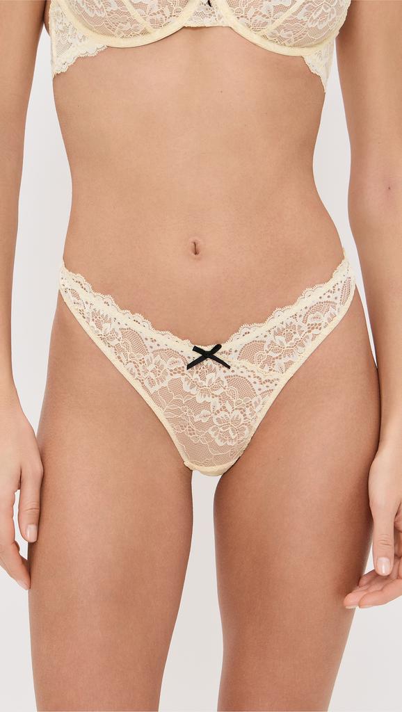 Fleur du Mal Bianca Lace Thong