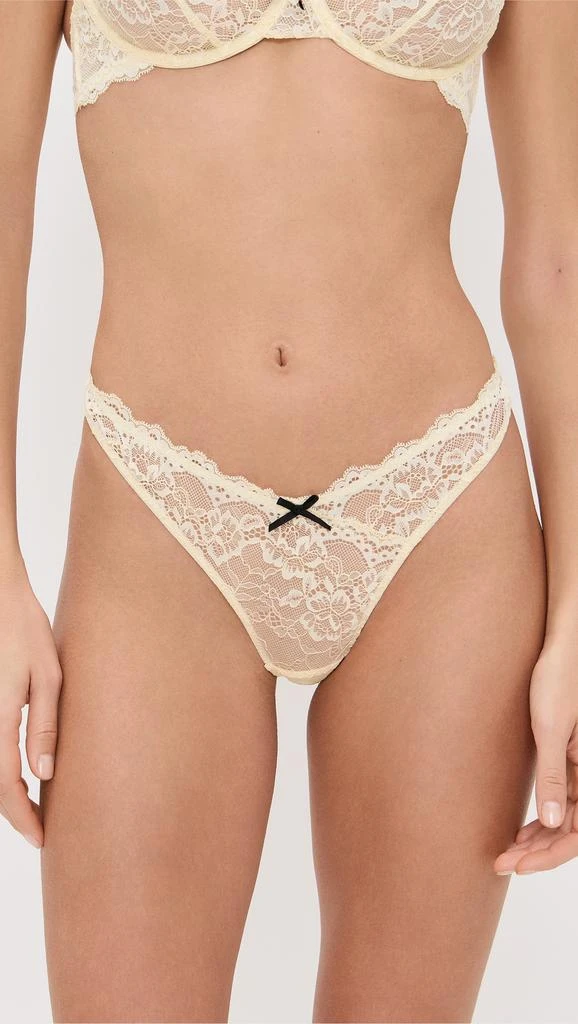Fleur du Mal Bianca Lace Thong 1