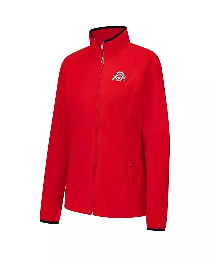 Columbia Women's Scarlet Ohio State Buckeyes Give Go II Fleece Full-Zip Jacket 2