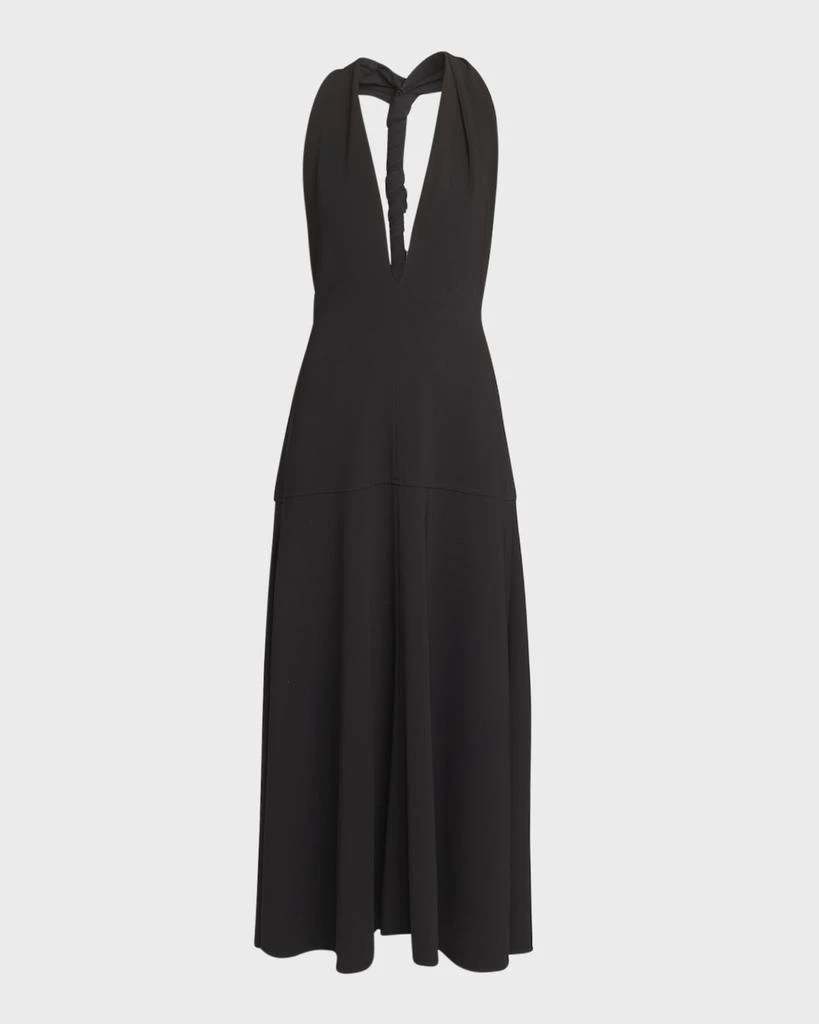 Proenza Schouler Matte Viscose Crepe Twist-Back Maxi Dress 1