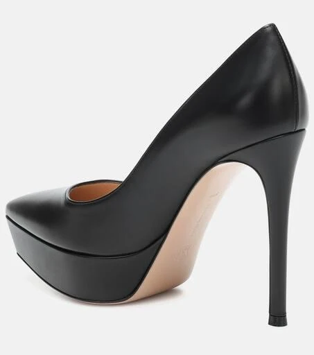 Gianvito Rossi Dasha leather platform pumps 3
