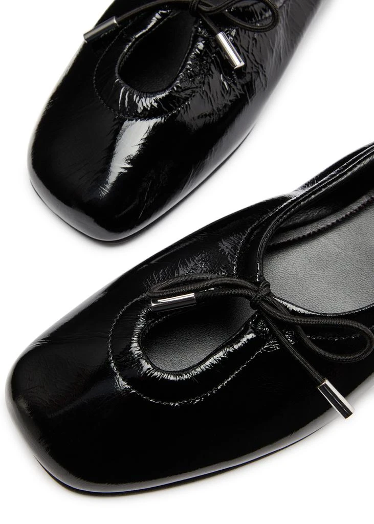 ALOHAS Rosalind crinkled patent leather ballet flats 3