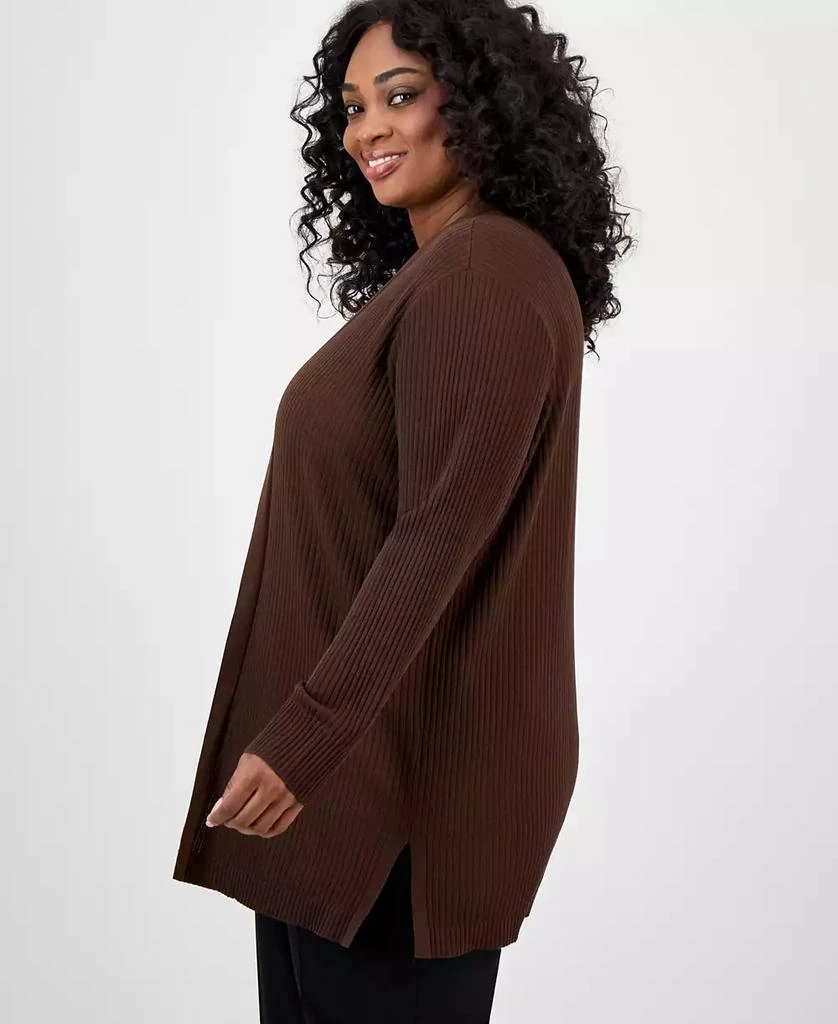 JONES NEW YORK Plus Size Sutton Open-Front Cardigan 2