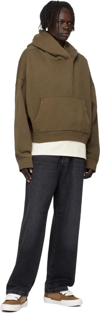 AMIRI Brown Croc Debossed Sunset Skate Sneakers 5