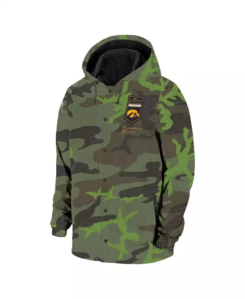 NIKE Men's Camo Iowa Hawkeyes Hoodie Full-Snap Jacket 3