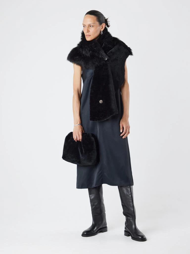 Gushlow & Cole Merino soft shearling clutch 3