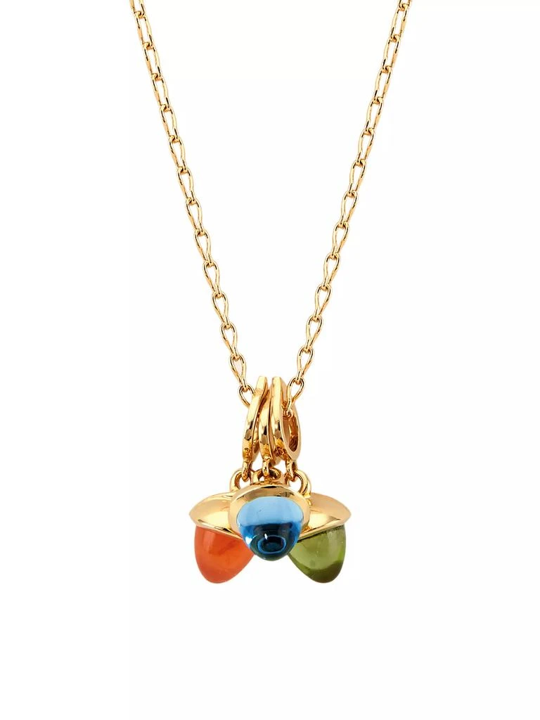 Tamara Comolli Mikado Candy 18K Yellow Gold &amp; Multi-Gemstone Pendant Necklace 1