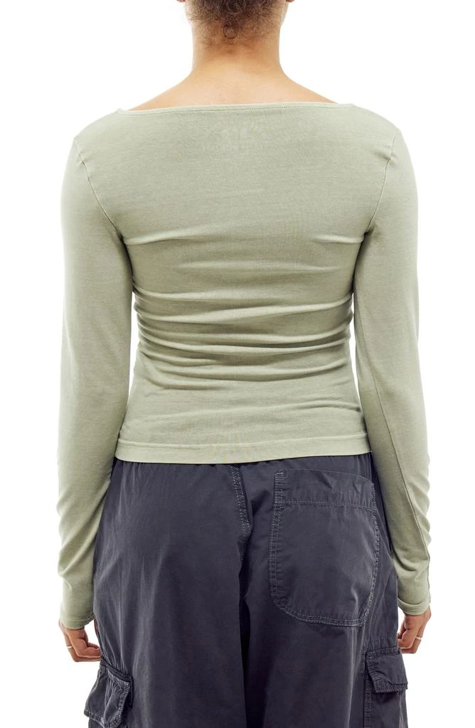 BDG Urban Outfitters Ruched Long Sleeve Top 2