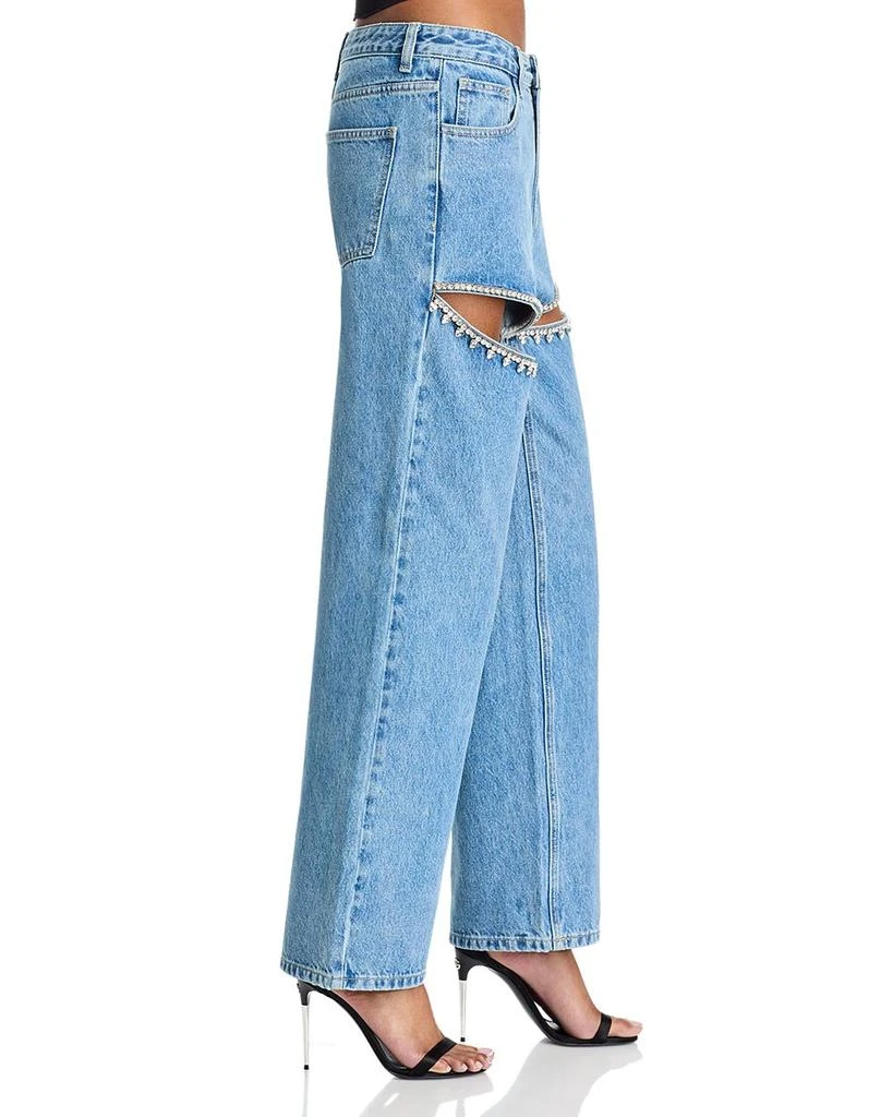 Steve Madden Taylor Rhinestone Trim Pants 4