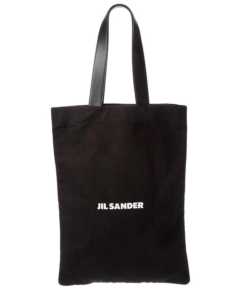 Jil Sander Large Canvas 
Leather Tote 1