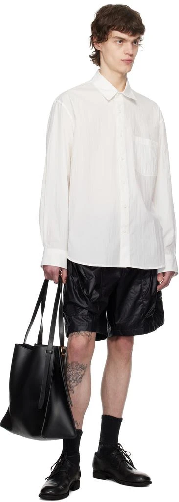 Solid Homme Black Coated Shorts 4