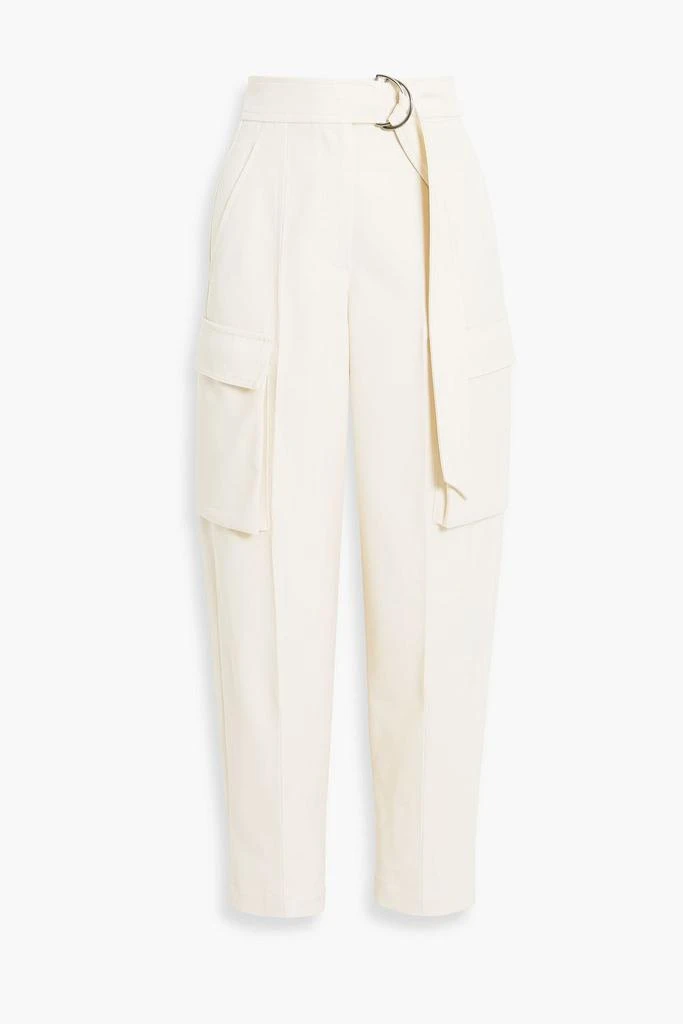 Brunello Cucinelli Cropped pleated wool-twill tapered pants 1