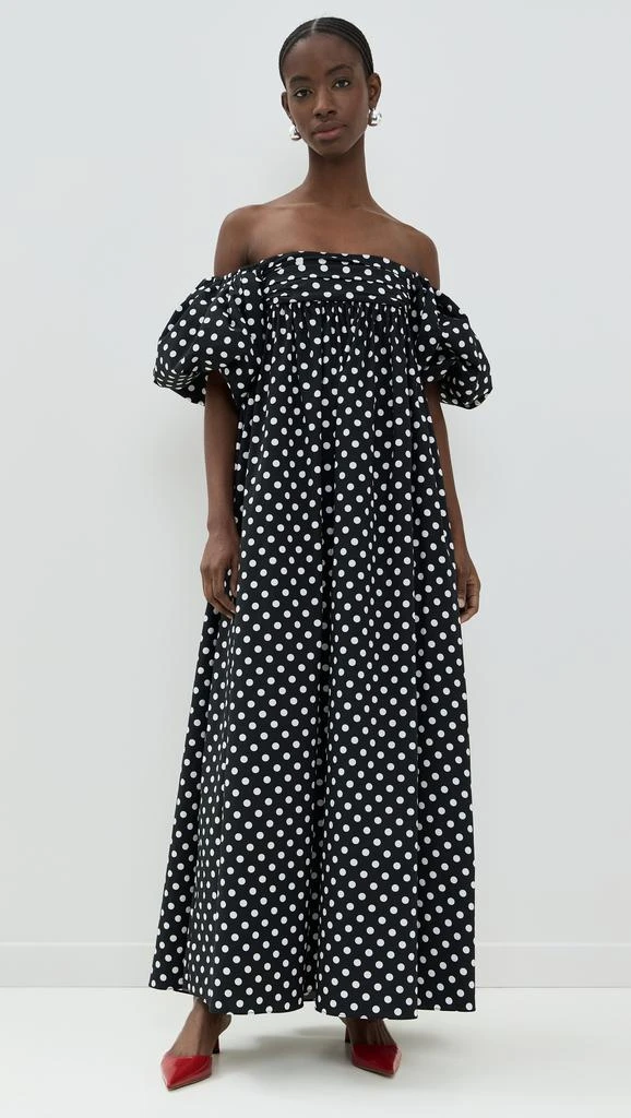 CAROLINE CONSTAS Emilia Ruched Empire Maxi Dress 6