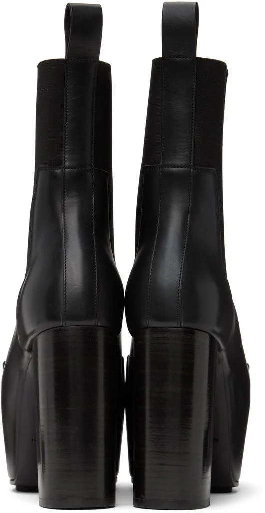Rick Owens Black Grilled Chelsea Boots 2