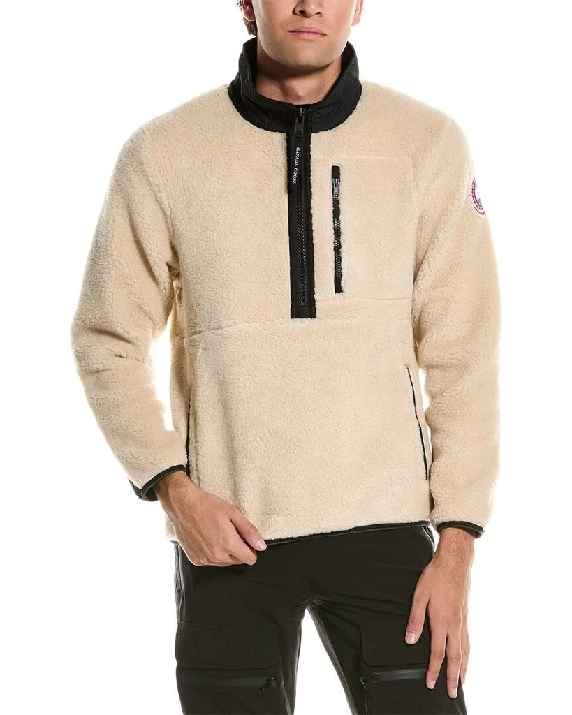 Canada Goose Teddy Fleece Wool-Blend Funnel Neck Pullover 1