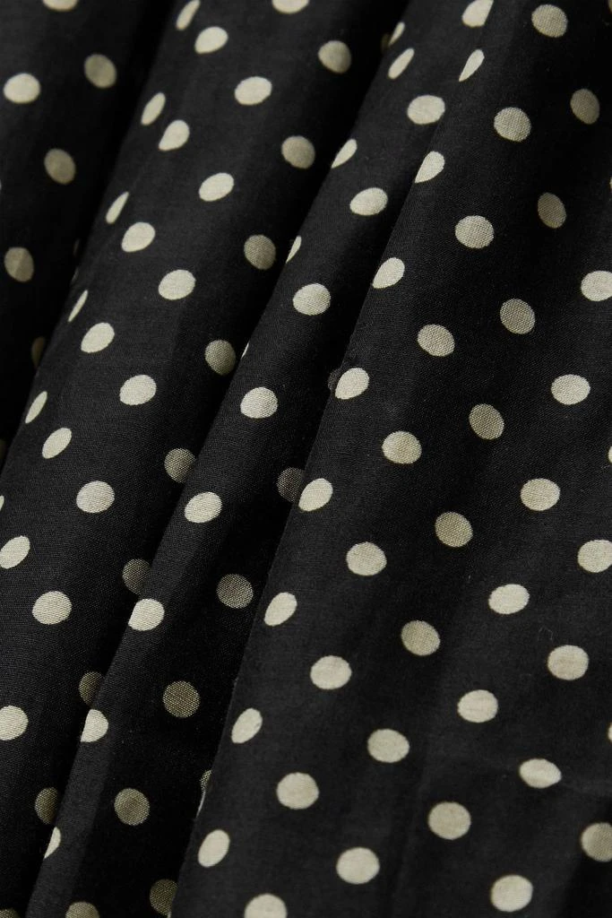 Matteau Polka-dot cotton and silk-blend voile mini dress 4