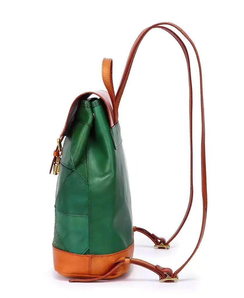 OLD TREND Women's Genuine Leather Prism Backpack 6