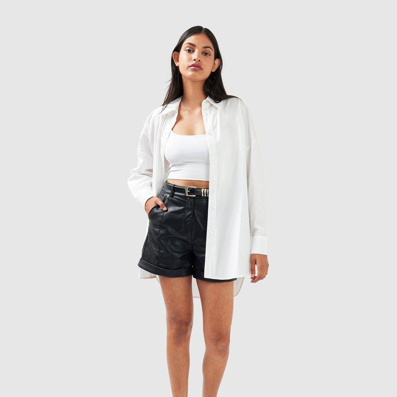 Belle & Bloom Wilder Days Vegan Leather Shorts