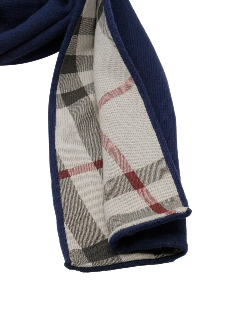 Burberry Burberry Kids Tartan Patterned Ribbed Scarf 2