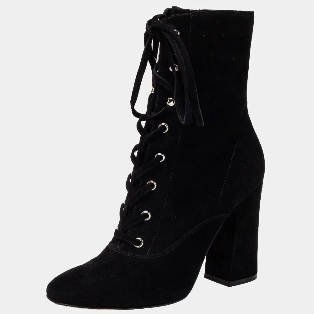 Gianvito Rossi Gianvito Rossi Black Suede Ankle Boots Size 39 2