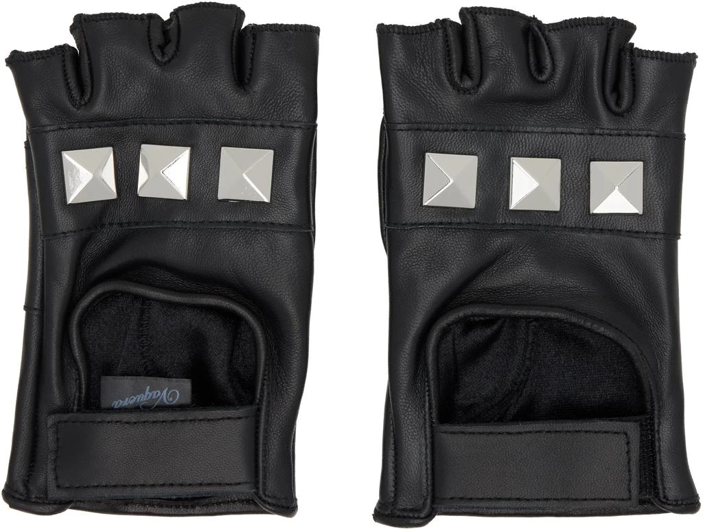 VAQUERA Black Biker Gloves