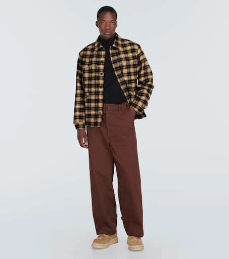 Kenzo Checked wool-blend overshirt 2