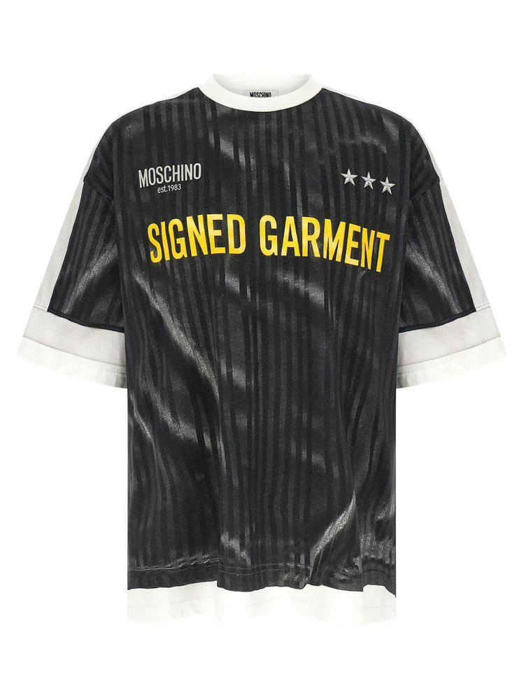Moschino Moschino Trompe Loeil Print Crewneck T-Shirt