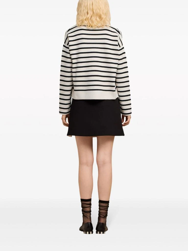 AMI AMI PARIS - Striped Organic Cotton Sweater 2
