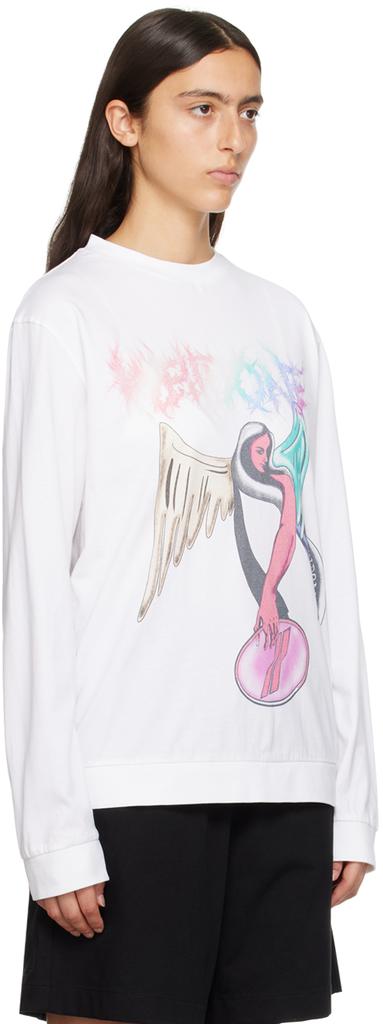 We11done White Printed Sweatshirt