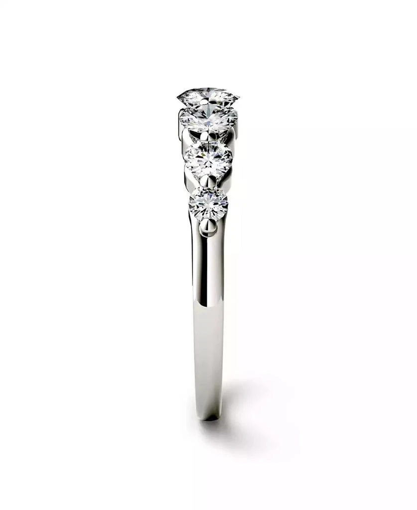 Charles & Colvard Moissanite Graduated Seven Stone Band 7/8 ct. t.w. Diamond Equivalent in 14k White, Yellow, or Rose Gold 4
