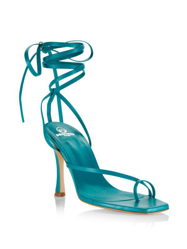 Brother Vellies Joyful Rebellion Bike 90MM Lace-Up Leather Sandals