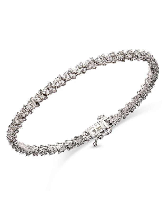 Bloomingdale
s Fine Collection Diamond Butterfly Cluster Tennis Bracelet Collection in 14K White Gold