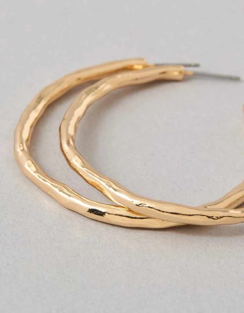 AE AEO Textured Hoop Earrings 2