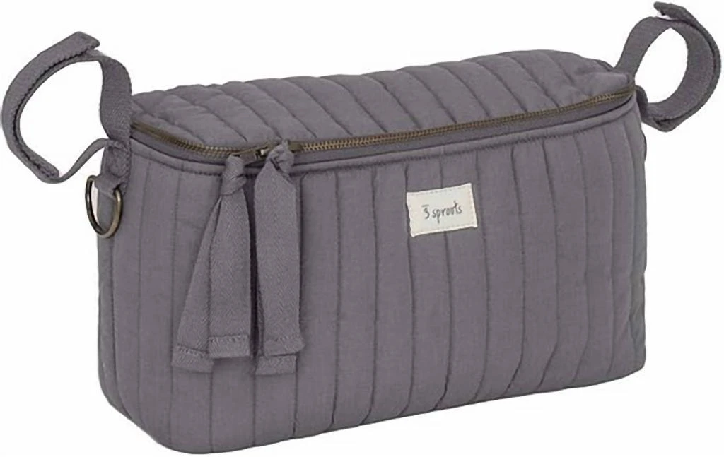 3 Sprouts Universal Stroller Caddy Organizer In Charcoal Gray 2