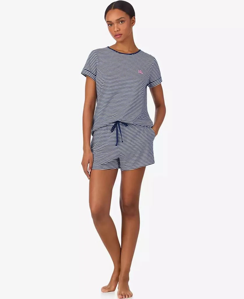 Ralph Lauren Women
s 2-Piece Short-Sleeve Crewneck Top and Shorts Pajama Set 2