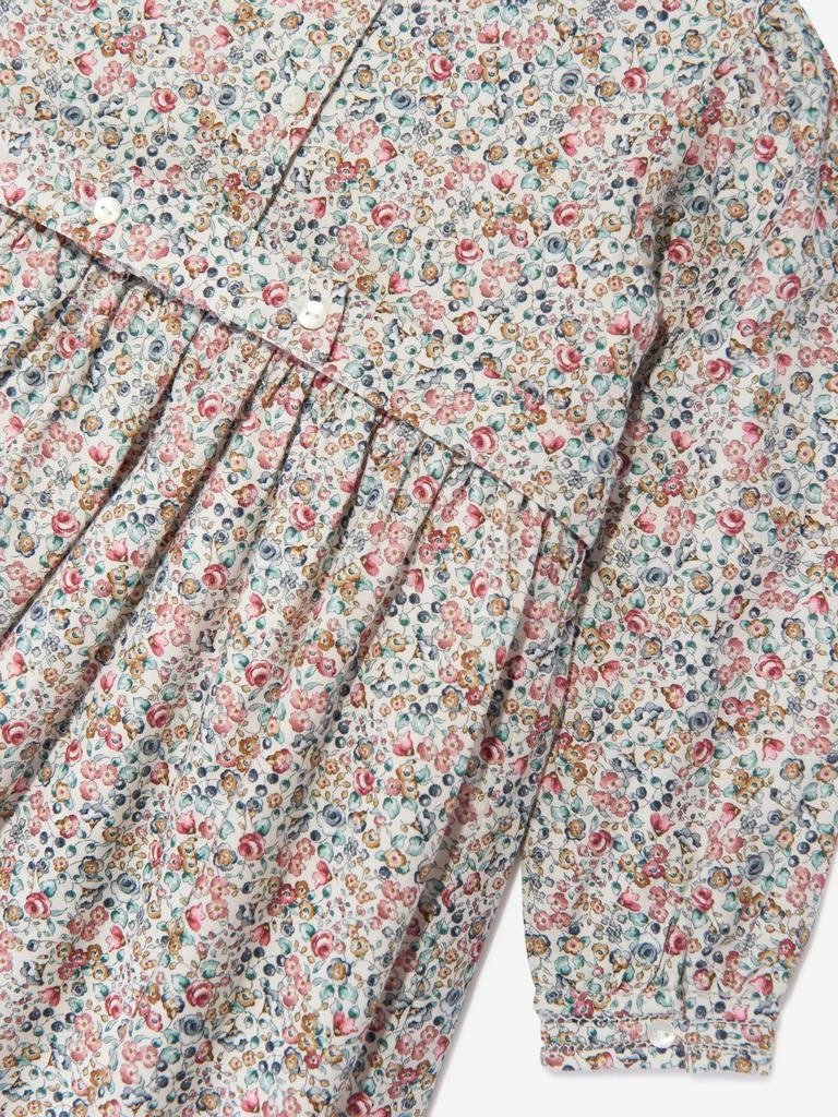 Sarah Louise Sarah Louise Girls Floral Smocked Dress in Blue 4