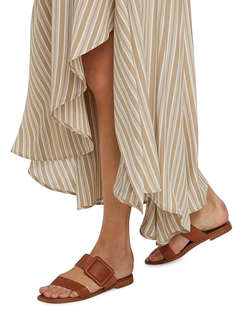 Michael Kors Striped Silk Caftan Shirtdress 6