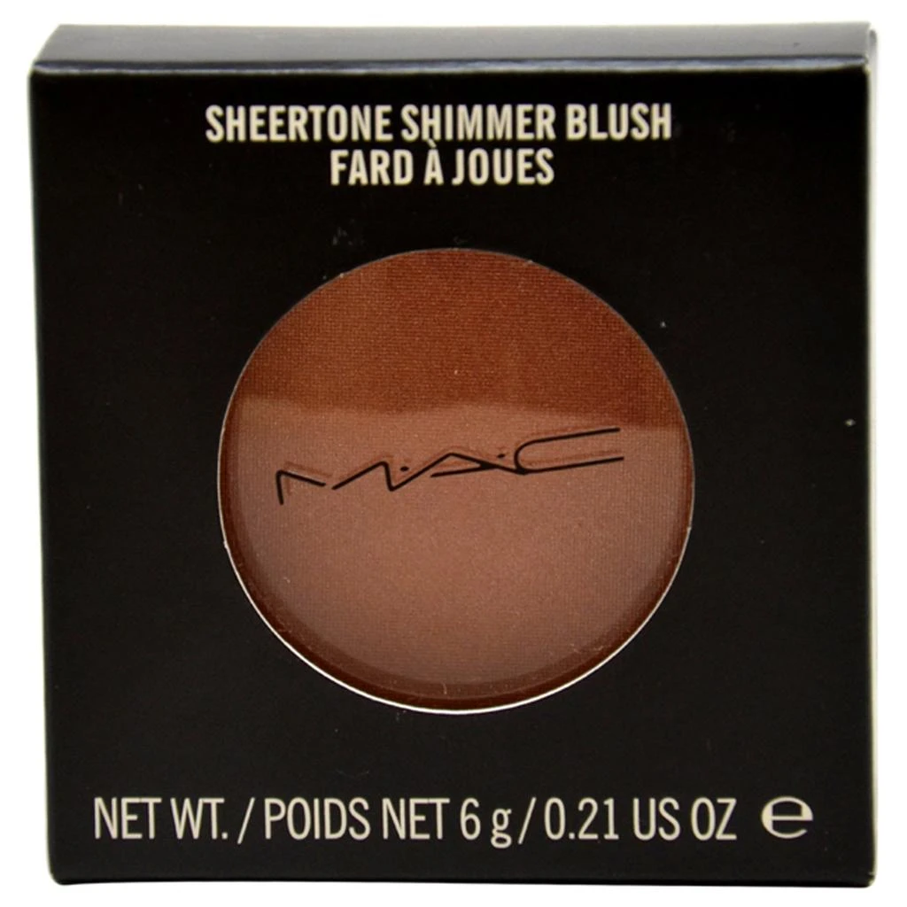 MAC Sheertone Shimmer Blush - Sunbasque by  for Women - 0.21 oz Blush 1