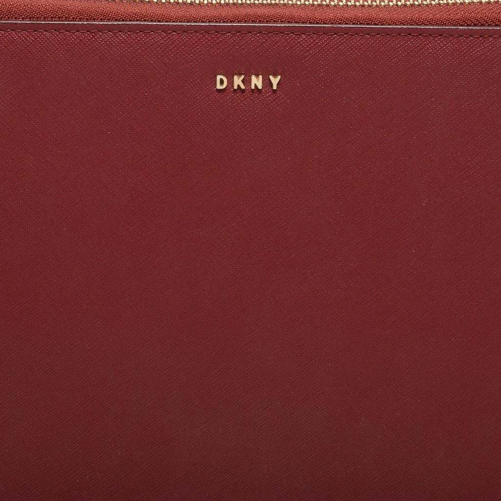 DKNY DKNY Red Leather Large Bryant Zip Around Clutch 5